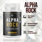(5 Pack) Alpha Rock Pills for Men, Official Alpha Rock Male Performance Capsules with Natural Ingredients Max Strength Supplement with Premium Vitamins Support Optimal Wellness & Health (300 Capsules)