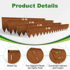 Gabviem 8 Inch Cor Ten Steel Landscape Edging Kit – Metal Garden Border