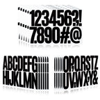 288 Pieces 18 Sheets Letter Stickers,Self Adhesive Vinyl Waterproof Mailbox Numbers Stickers,Alphabet Number Decals for Mailbox,Window,Door,Sign,Address Number,Business(3 Inch) (Black)