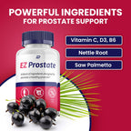 EZ Prostate Supplement for Men – EZProstate Pills Advanced Formula Supplements EZ Prostate for Men Health Supplement, Reviews (3 Pack - 180 Capsules)