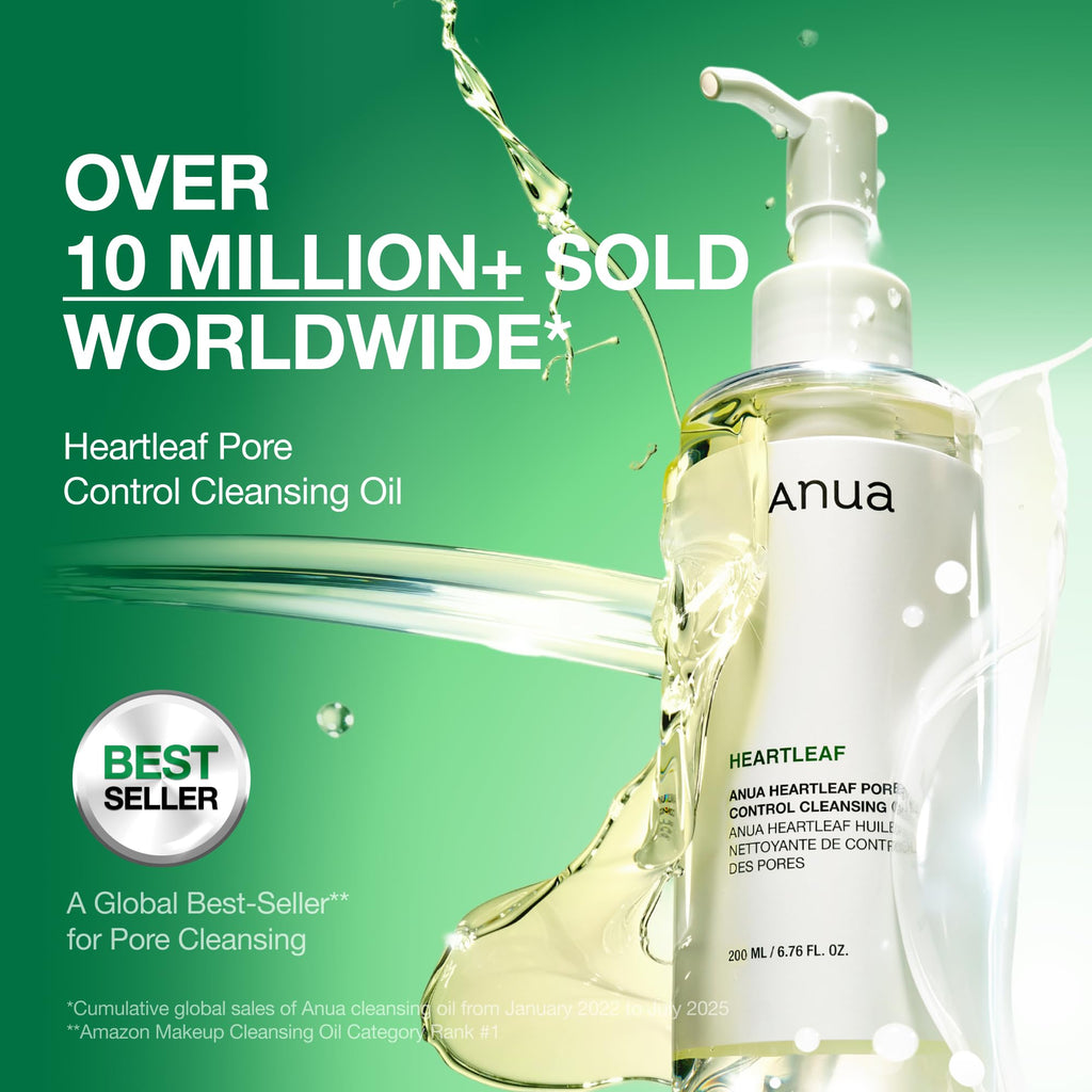 Heartleaf Pore Control Cleansing Oil by Anua for Unisex - 6.76 oz Cleanser