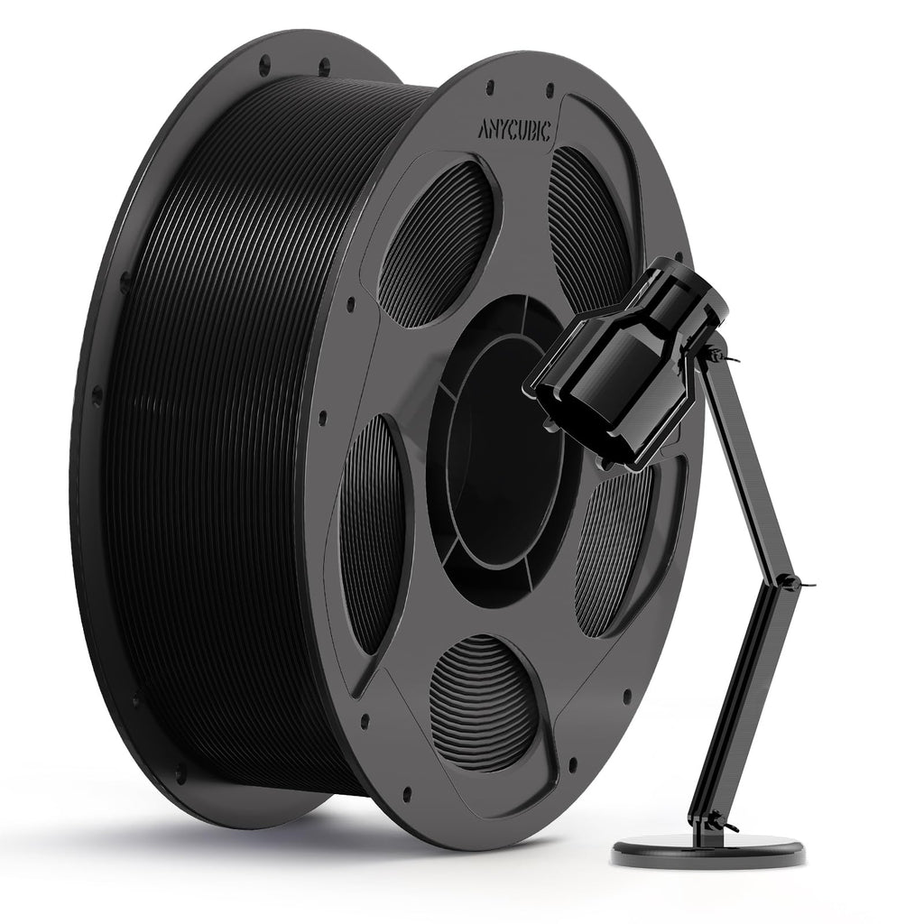 ANYCUBIC PC Filament 1.75mm, Tough and Long-Lasting Polycarbonate 3D Printer Filament, Accuracy +/- 0.02mm, Fit Most FDM 3D Printer, 1KG Spool, Black