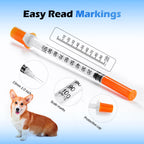 Syringes 1ml 27 Gauge 1/2 inch U-100 27G 1cc 13mm Lab Syringe, Pack of 20