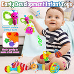Baby Rattles 0-6 Months: Baby Toys Rattles for Babies 6-12 Months Infant Toys 0-3 Months Newborn Toys Teething Toys 3-6 Months - Baby Rattle Socks Baby Gifts for Boy Girl