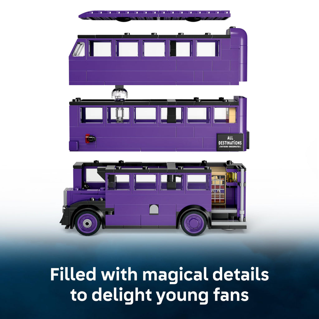 LEGO Harry Potter Knight Bus Adventure - Building Toy for Kids, Boys, and Girls, Ages 8+ - Iconic Bus from Harry Potter and The Prisoner of Azkaban - with 5 Minifigures - Birthday Gift Idea - 76446