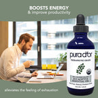 PURA D'OR Organic Eucalyptus Essential Oil (4oz with Glass Dropper) 100% Pure & Natural Therapeutic Grade for Hair, Body, Skin, Aromatherapy Diffuser, Relaxation, Massage, Home, DIY Soap