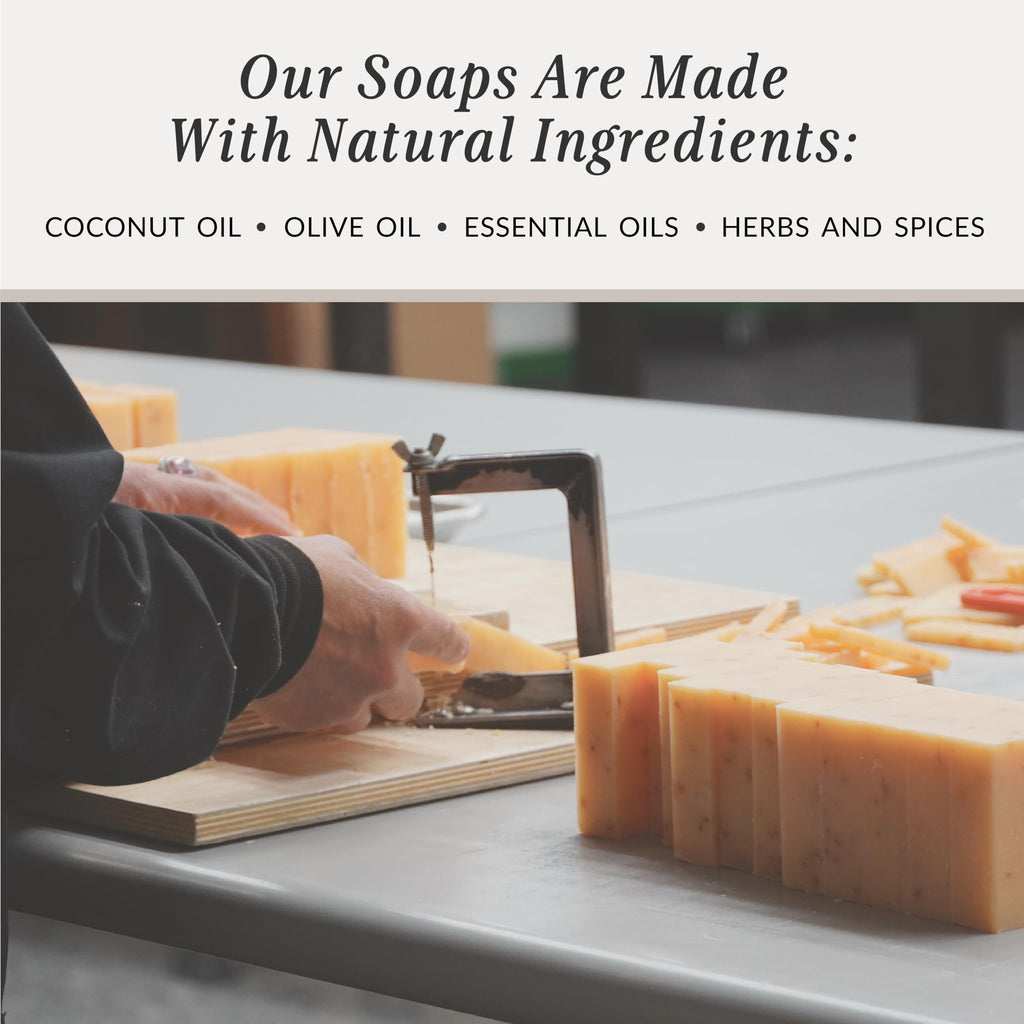 Plantlife Frankincense Myrrh 3-Pack Bar Soap - Moisturizing and Soothing Soap for Your Skin - Hand Crafted Using Plant-Based Ingredients - Made in California 4oz Bar
