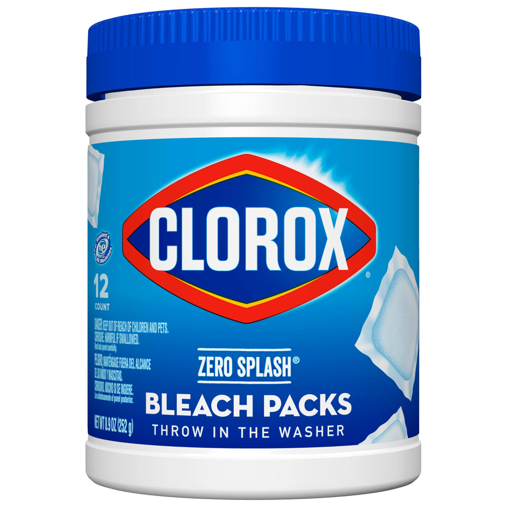 Clorox Control Bleach Packs Regular Laundry Packs, 12 Count