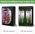 6x6 Ft Elastic Plant Trellis Net - 2-Pack Heavy Duty Garden Support Net with 4 Hooks for Grow Tents, Climbing Vegetables, Fruits & Flowers (Black)