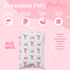 Pretty Package Store Poly Mailers 6x9, American Flag, 100 Pack