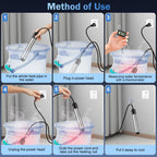 Portable Water Heater 2000W, Pool Heater - Immersion Heater with Digital Thermometer, Upgraded Magnesium Oxide Heating for Fast Heating, for Small Pools, Bathtubs, Buckets, Tanks