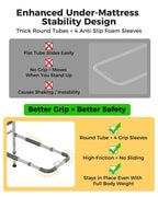 JivaJot Bed Rails for Elderly Adults Safety, Bedrails for Elderly Adults Grab Bar Bed Handrails, Cane for Seniors with Non-Slip Ergonomic Handle and Storage Pocket, Fit Twin, Full, Queen, King