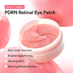 Abib Eye Patch, Hydrogel Masks for Dark Circles, Puffiness, Fine Lines, 60 Patches, 84g, with Niacinamide, K-Beauty Skincare (PDRN Retinal)