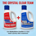 Phosphate Remover Pool Treatment – 3 L (101.5 fl oz) – Liquid Pool Chemicals, Skimmer-Pour Application, Easy Cap Measure, ppb Dosing Guide, Filter-Friendly Clarity Support – BubbyShine