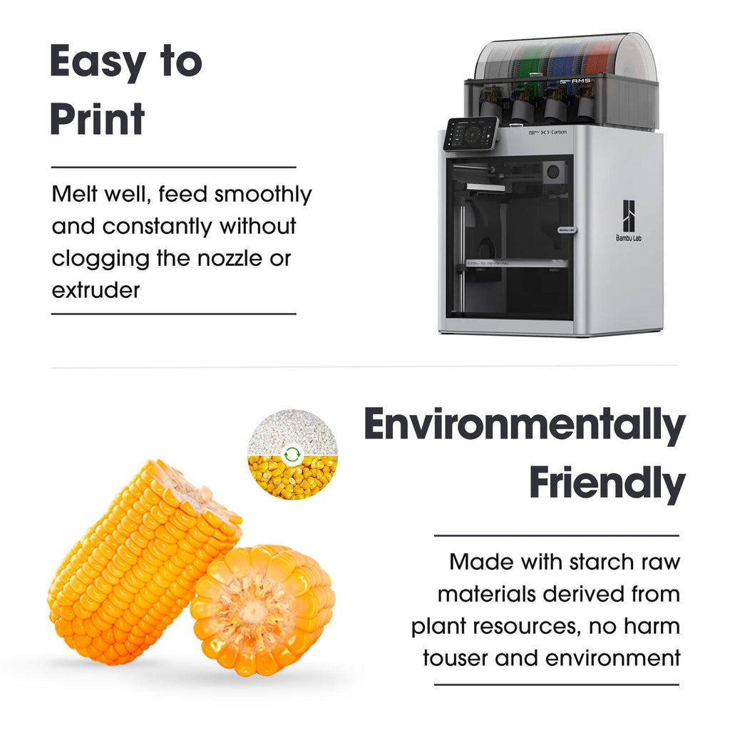 eSUN PLA+ Filament 3D Printer Filament PLA Plus 1KG Black