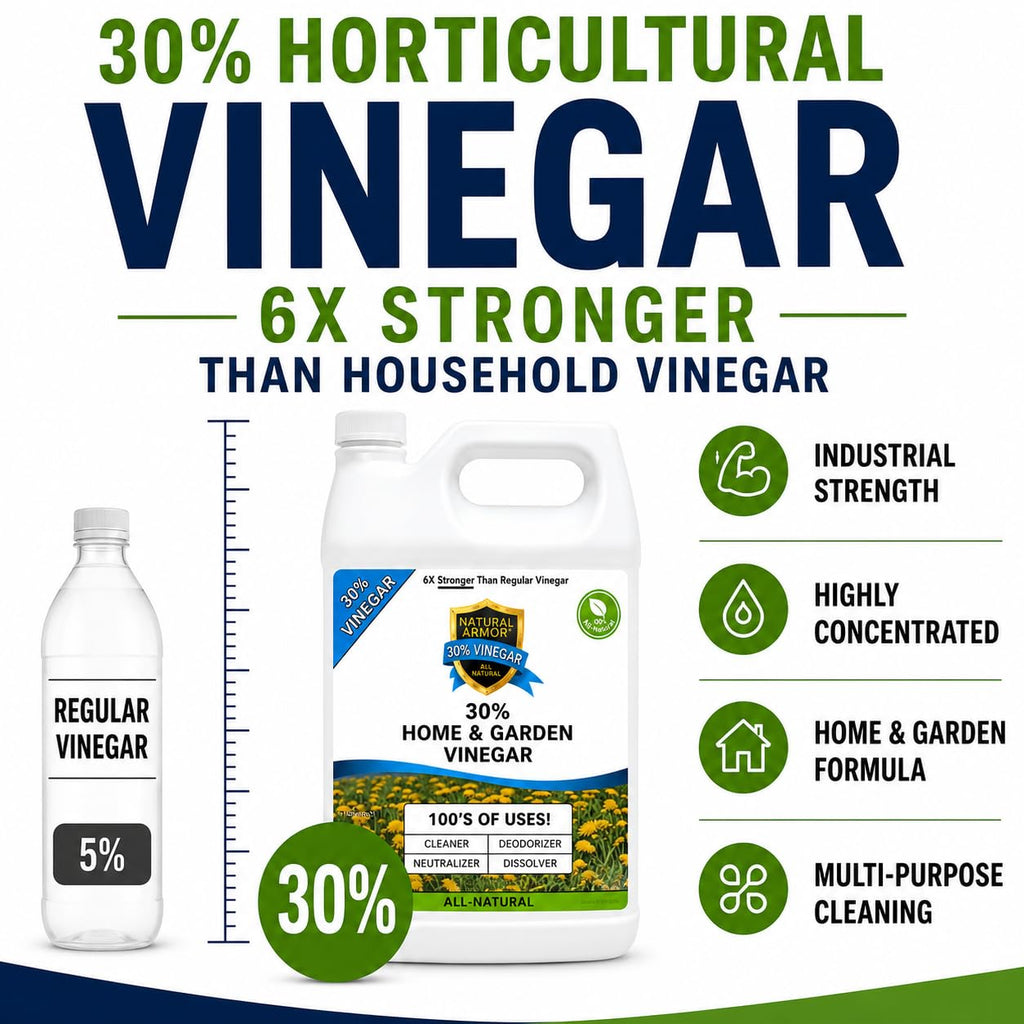 Natural Armor 30% Vinegar Concentrate - 1 Gallon (128 oz) w/Sprayer