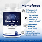 (2 Pack) Memoforce Brain Supplement - Official Memoforce Premium Formula Pills, Advanced Support for Wellness & Overall Health, Memoforce Reviews, 120 Capsules for 2 Months