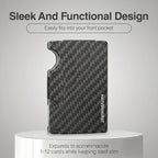 Hayvenhurst Wallet for Men - Slim RFID Blocking Metal Mens Wallet with Money Clip, Minimalist Front Pocket Credit Card Holder & Wallet
