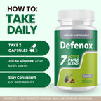 Valdivia (2 Pack) Defenox Capsules - Official Defenox Supplement, Premium Formula, Natural Vitamins for Health & Wellness - 120 Capsules for 2 Months