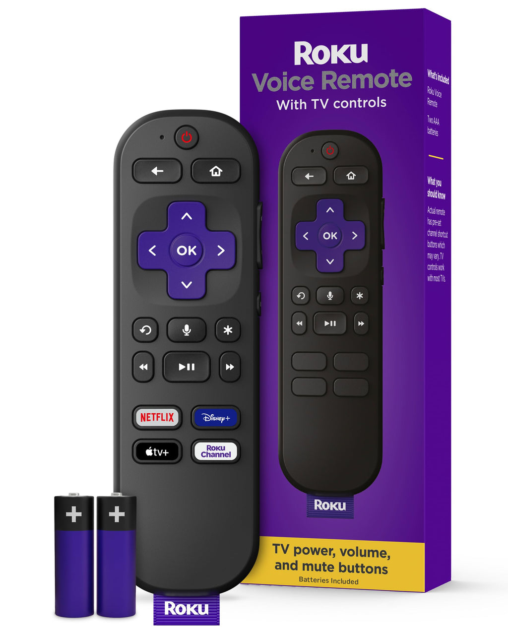 Roku Voice Remote, Replacement TV Remote Control