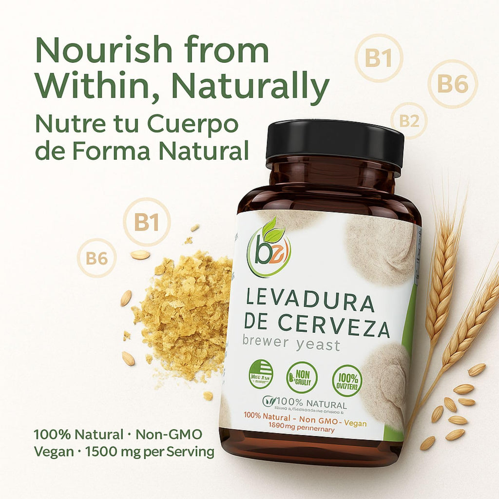 Levadura De Cerveza (Brewer���s Yeast Capsules) ��� 1500 mg Per Serving, 90 Veggie Caps ��� 100% Natural, Made in USA ��� Nutrient-Rich Superfood for Digestive & Immune Support | Dietary Supplement