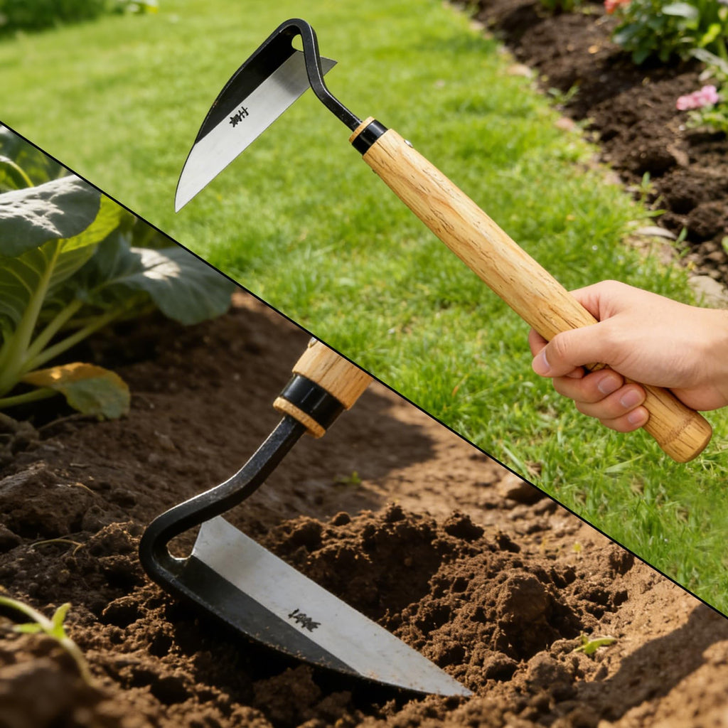Elegital Kana Hoe 217 Japanese Garden Hand Hoe Sickle (Left-Handed)