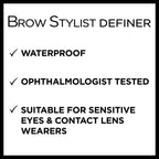 L'Oreal Paris Makeup Brow Stylist Definer Waterproof Eyebrow Pencil, Ultra-Fine Mechanical Pencil, Draws Tiny Brow Hairs and Fills in Sparse Areas and Gaps, Dark Brunette, 0.11 Ounce (Pack of 2)