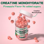 NSF Certified Creatine Gummy 5g - Creatine Monohydrate Gummies for Men & Women, Creatine Monohydrate for Muscle Strength, Muscle Builder, Energy Boost, Pre-Workout Supplement(120 Count)-Strawberry