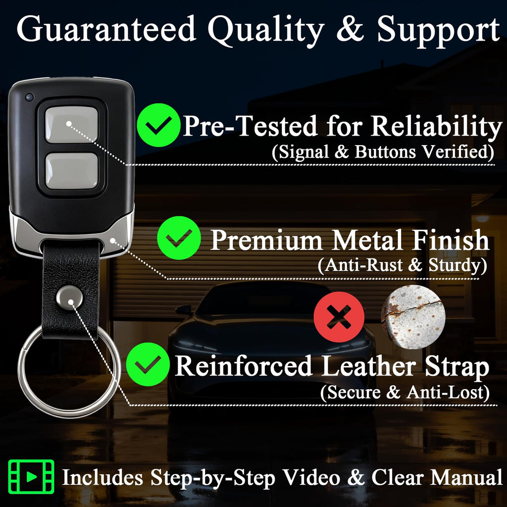 3 Replacement for Genie & Overhead Door Garage Door Opener Remote G3T-R G3T-BX G3T-A,only Compatible with All Intellicode Genie Overhead Garage Openers from 1995