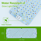 3Panel Grow Lights for Indoor Plants, Seed Starting, Veg, Pot Plants, Bonsai with Timer 4/8/12/16/20H, Ultra-Thin Under Cabinet & Shelf Full Spectrum LED Plant Growing Lamps, Multi-Panels Free Connect
