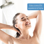 AISINYI High Pressure Rainfall Shower Head, 6 Inches Luxury Showerhead with Perfect Adjustable Replacement, Removable Restrictor, Easy Installation for Your Bathroom Shower Heads (Brushed Nickel)