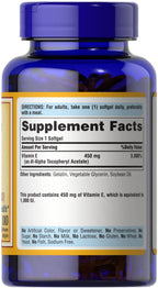 Puritan's Pride Vitamin E 450 Mg, Supports Immune Function, 100 Count