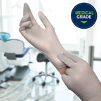 HALYARD Sterling SG Nitrile Powder-Free Exam Gloves, 3.7 mil, 9.5", Gray, Large, 41660 (Pallet of 150000 Gloves)