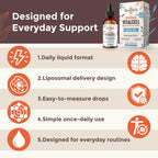 13-in-1 Liquid Oxygen Boost & Nutrient Supplement, Liposomal Optimized-Delivery Blend with Trace Minerals, Amino Acids, CoQ10, B Vitamins & Fulvic Acid, Daily Wellness Liquid Oxygen Drops, 2 fl oz