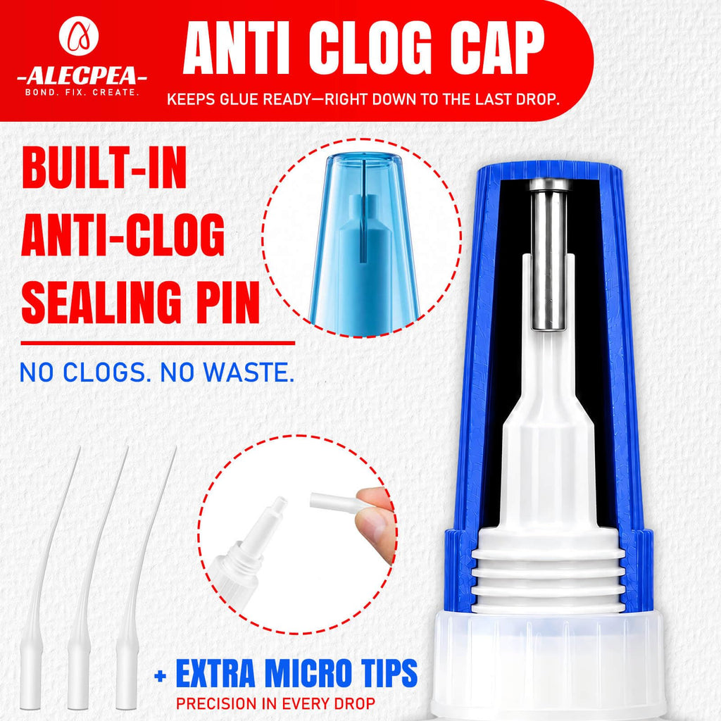 ALECPEA Pool Cue Tip Glue, 20g Thin Billiard Cue Repair Adhesive
