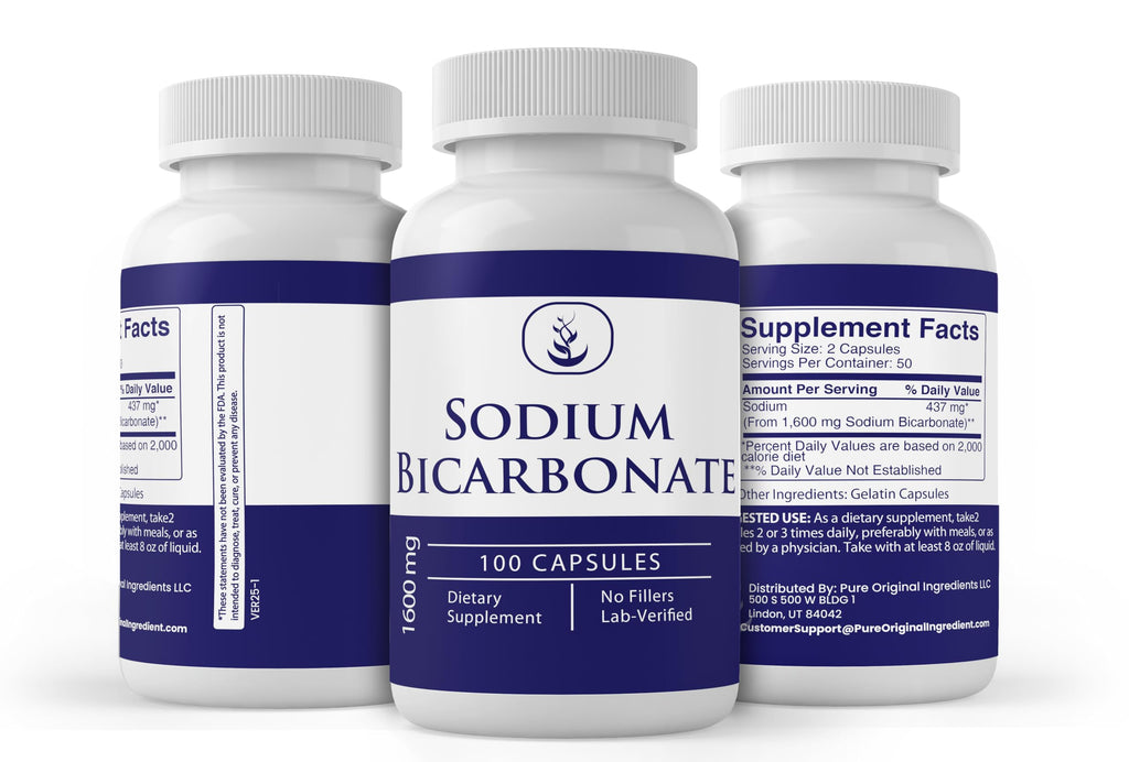 Pure Original Ingredients Sodium Bicarbonate (100 Capsules) Always Pure