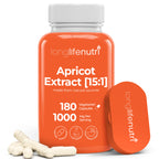 Apricot Extract - Advanced Formula, 1000mg per Serving, 180 Vegetarian Capsules for Natural Vitality, 3-Month Supply, Organic from Prunus Armeniaca - 15:1, Made in USA, Lab Tested, Non-GMO