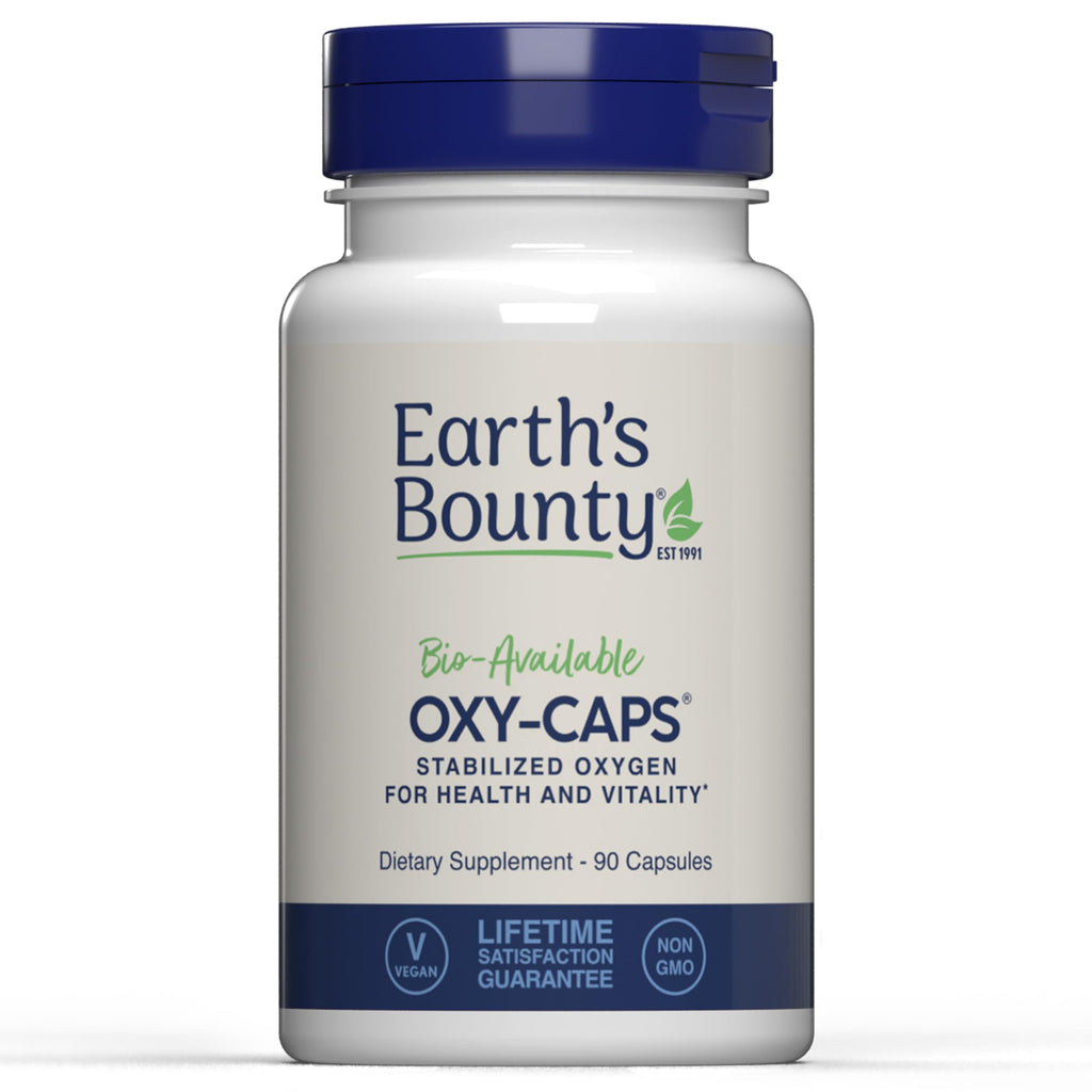 Earth's Bounty - Oxy-Caps - 90 Vegetarian Capsules - Oxygen Supplement - Vitality - Supports Stamina and Performance Recovery