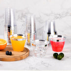 Goodluck 50PCS 9oz Plastic Cups for Party, Disposable Silver Plastic Cups