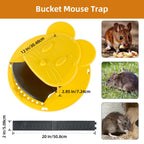 3pc Bucket Mouse Trap - Mouse Traps Indoor for Home - ABS Material
