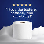 White Cloud Ultra Soft & Strong Toilet Paper, 4 packs of 6 Mega Rolls = 96 Regular Rolls