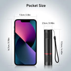 Blukar Rechargeable Flashlight 2 Pack, High Lumens Flashlight, Super Bright Small LED Flash Light- Zoomable, Adjustable Brightness, Long Lasting for Camping, Outdoors and Home Emergency