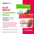 JuicePlus+ Fruit & Vegetable Blend Soft Chews - Tasty Vegan Fruit, Veggie Gummy Vitamins for Adults & Kids - 4 Month Supply 4 packs (2 of each flavor)