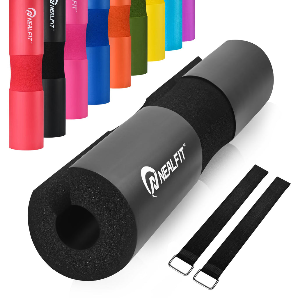 NEALFIT Barbell Pad Squat Pad for Squats���Squat Bar Pad���Great for Weightlifting,Lunges and Hip Thrusts���Foam Sponge Pad���Fit Standard and Olympic Bars Perfectly