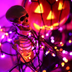 Toodour Orange & Purple Halloween Light, 131ft 350 LED Plug in String Light