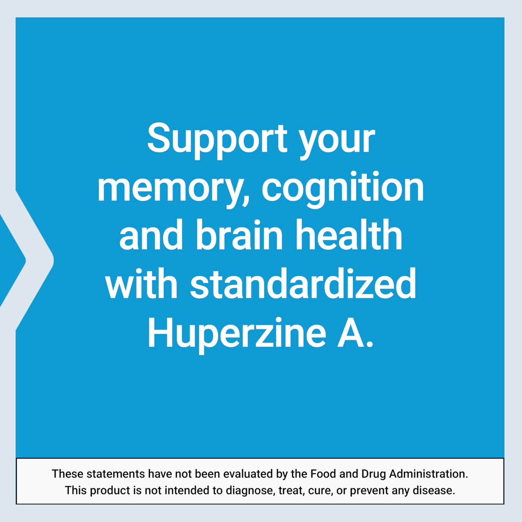 Life Extension Huperzine A, Memory Health, Cognitive Health, Chinese Club Moss Extract, Gluten-Free, Non-GMO, Vegetarian, 60 Capsules
