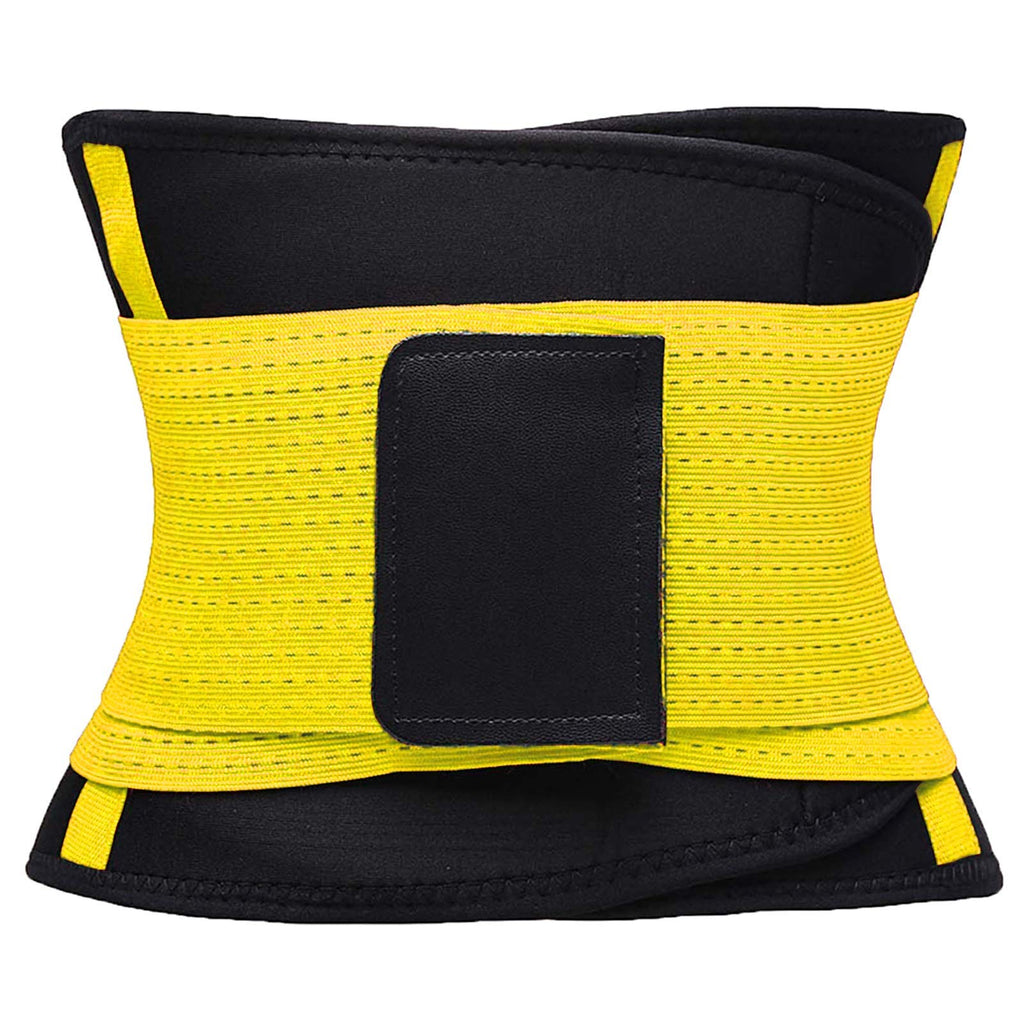 VENUZOR Waist Trainer Belt for Women - Waist Cincher Trimmer - Slimming Body Shaper Belt - Sport Girdle Belt (UP Graded)(Yellow,X-Large)