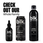 blk. PH 8+ Natural Mineral Alkaline Water Drops Electrolyte Infused with Fulvic and Amino Acids, Zero Sugar, 2oz., 3-Pack