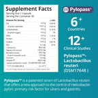 purmeo 4 Pack MagenVital Pylopass H. Pylori Probiotic Supplement - 1 Per Day - Gastritis, Acid Reflux, Heartburn, Stomach Lining Repair - Lactobacillus Reuteri DSM17648 - Made in Germany