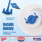 Skimmer Angel Pool Skimmer Basket Handle & Lifter | Lift Your Basket Without Touching the Mess | Fits Any Standard Skimmer Basket | Made in USA